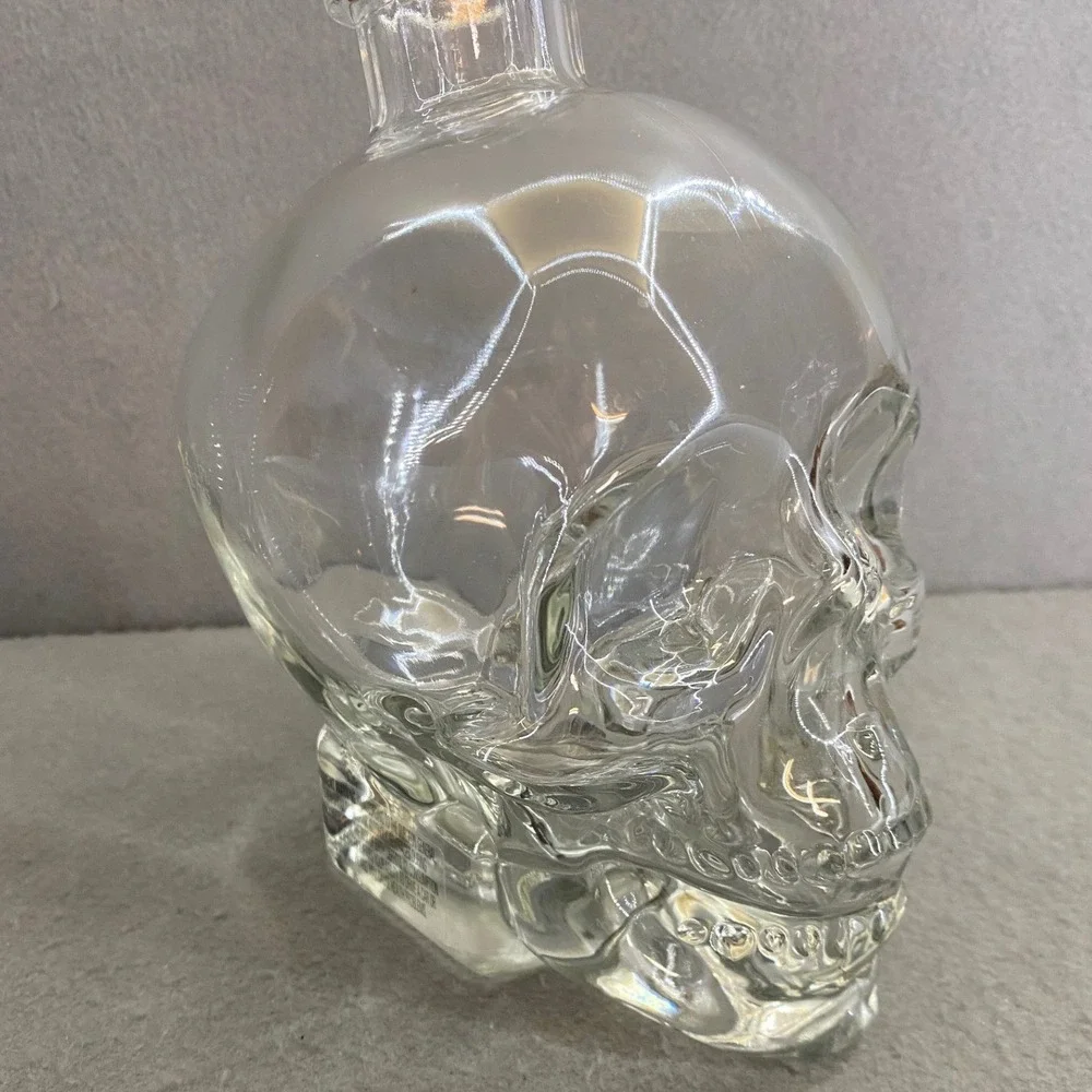 Crystal Head Vodka Empty Skull Glass Bottle 750ml Decanter Bar Decor Canada